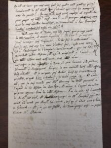 Draft of Letter by Father John Nobili
